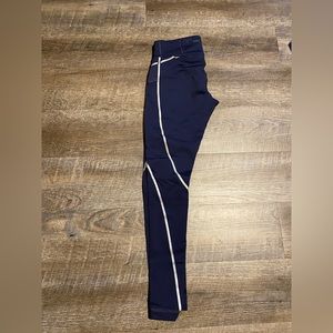 Athleta running tights size S EUC navy